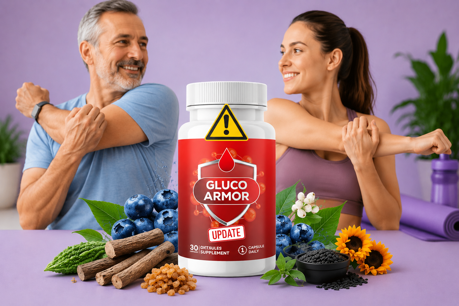 Person checking blood sugar levels at home with supplement bottle nearby