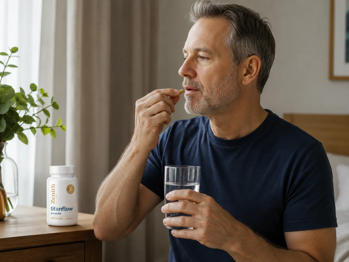 Active man over 40 enjoying uninterrupted sleep and daily comfort